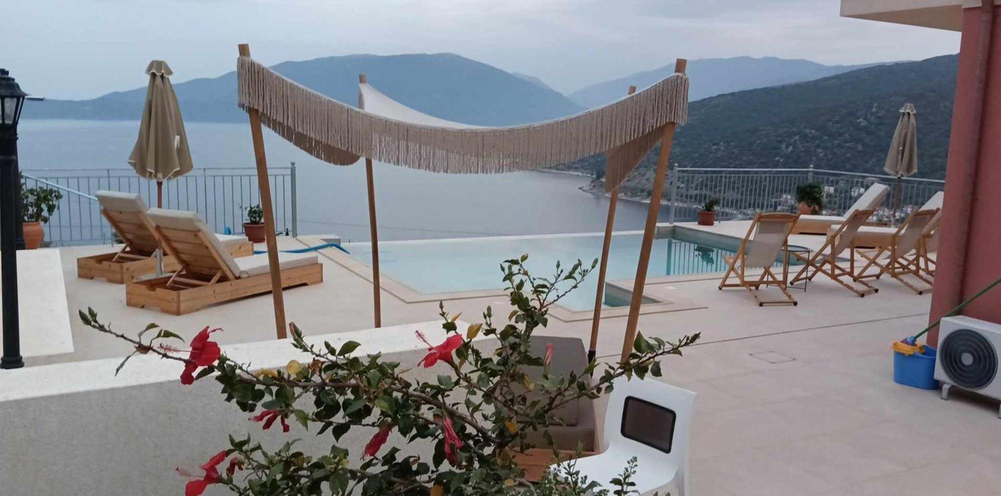 Augustela Villa Seaview Vacation Villa Ajía Effimía Kültér fotó