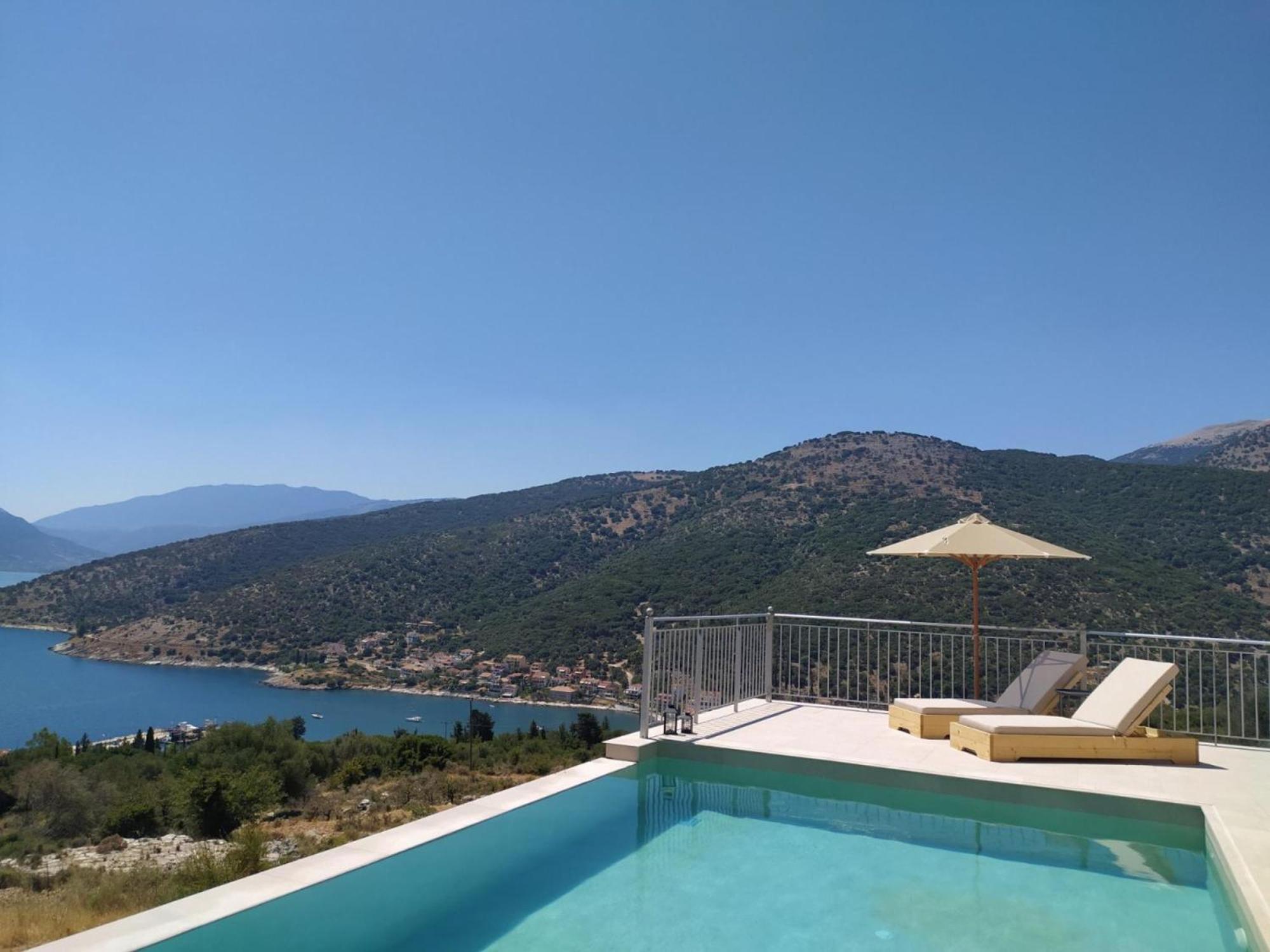 Augustela Villa Seaview Vacation Villa Ajía Effimía Kültér fotó